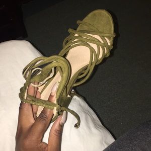 Olive Rope Heels